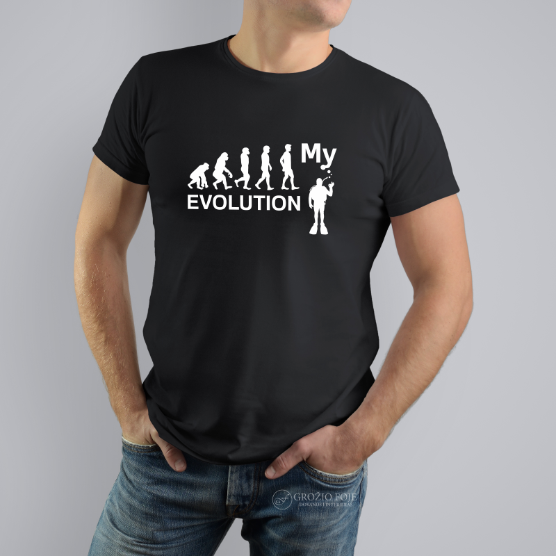 Marškinėliai Mano evoliucija